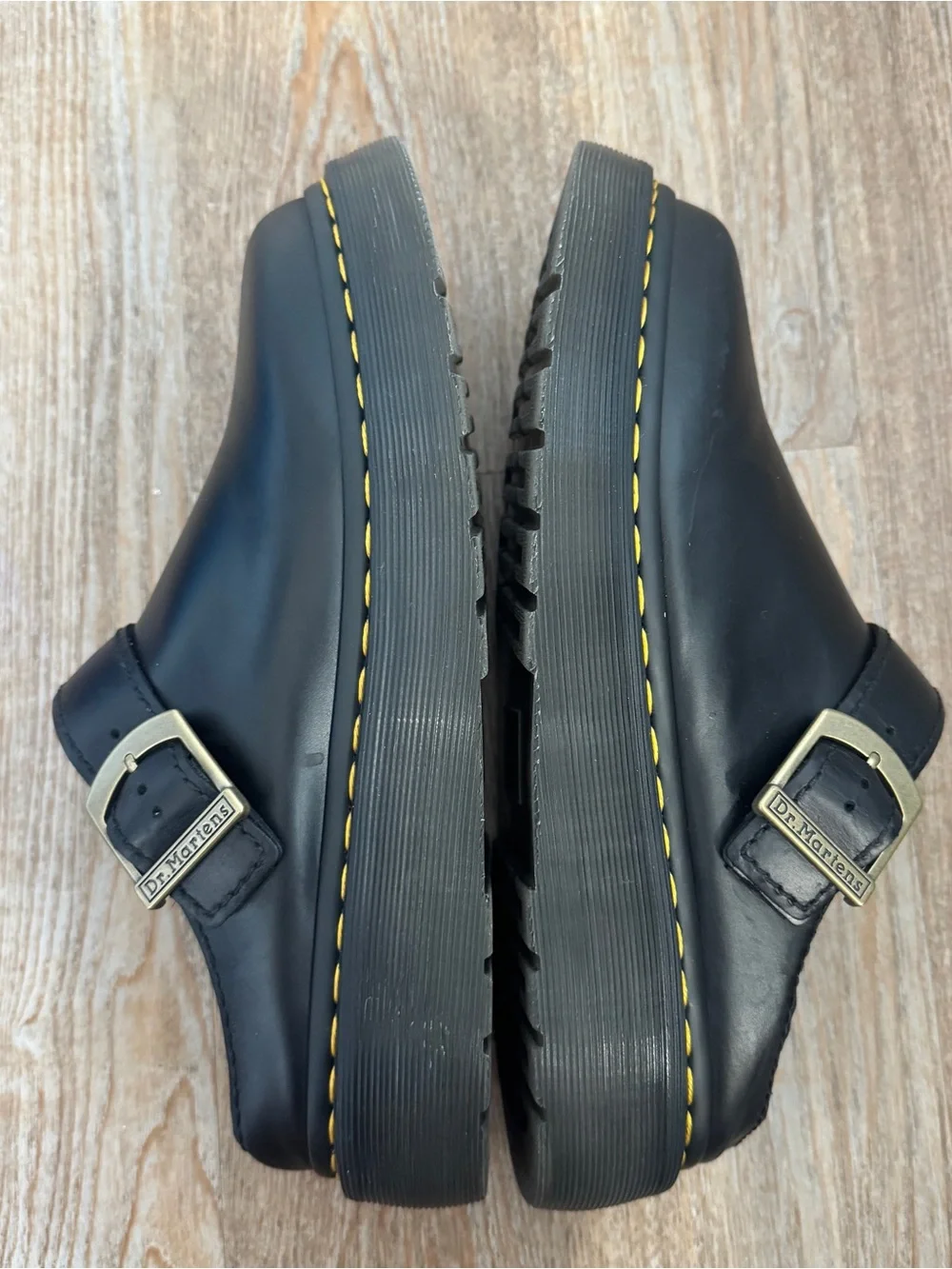 Dr. Martens Archive Mule Black Leather Clog UK8 US9M US10W EU42 Buckle Laketen